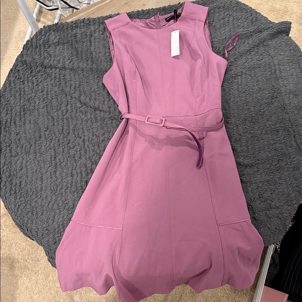 Elegant Purple Sleeveless Dress
